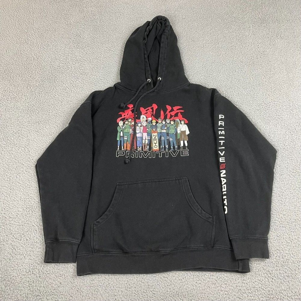 Primitive Naruto Graphic hoodie‎ Size M Manga Anime Sweatshirt Y2K Skateboard